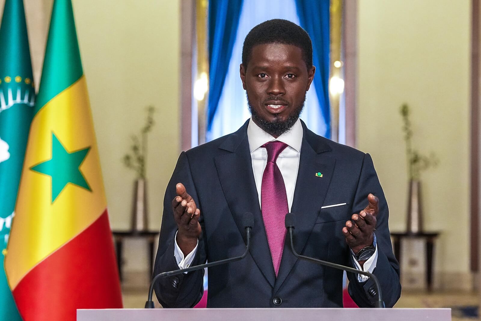 S n gal Le Pr sident Bassirou Diomaye Faye En Visite Bissau Fr 
